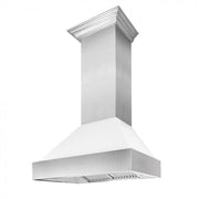 ZLINE 30" Snow Finish Wall Range Hood, White Matte Shell, 8654WM-30