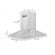 ZLINE 30" Stainless Steel Island Range Hood, GL1i-30
