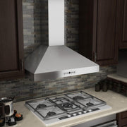 ZLINE 30" Stainless Steel Wall Range Hood, Crown Molding, KL3CRN-30