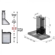 ZLINE 30" Stainless Steel Wall Range Hood KE-30