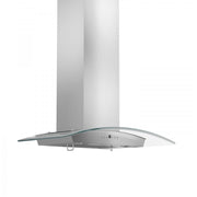 ZLINE 30" Stainless Steel Wall Range Hood with Crown Molding, KZCRN-30