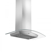 ZLINE 30" Stainless Steel Wall Range Hood with Crown Molding, KZCRN-30