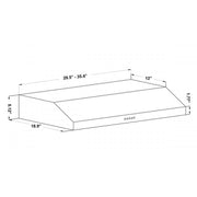 ZLINE 30" Under Cabinet Stainless Range Hood, Hard wired, 617-30