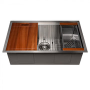 ZLINE 30" Undermount Single Bowl Ledge Sink Stainless Steel, SLS-30
