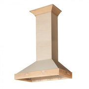 ZLINE 30" Unfinished Wooden Wall Range Hood, KBUF-30