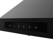 ZLINE 30" Wall Black Stainless Range Hood, Crown Speakers, BSKBNCRN-BT-30