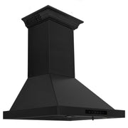 ZLINE 30" Wall Black Stainless Range Hood, Crown Speakers, BSKBNCRN-BT-30