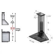 ZLINE 30" Wall Range Hood, Built-in CrownSound® Bluetooth Speakers, KL2CRN-BT-30