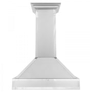 ZLINE 30" Wall Range Hood. DuraSnow Stainless, Mirror Accents, 655MR-30