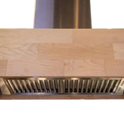 ZLINE 30" Wooden Island Range Hood, Butcher Block, 681iM-30