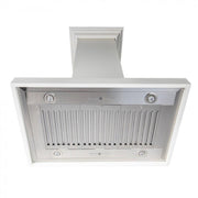 ZLINE 30" Wooden Island Range Hood in Cottage White, KBiTT-30