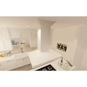 ZLINE 30" Wooden Island Range Hood in Cottage White, KBiTT-30