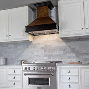 ZLINE 30" Wooden Wall Range Hood, Hamilton, Remote Motor, 329AH-RD-30