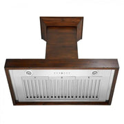 ZLINE 30" Wooden Wall Range Hood in Walnut, KBRR-30
