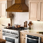 ZLINE 30" Wooden Wall Range Hood, Rustic Light, KPLL-30