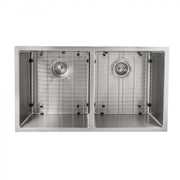 ZLINE 33" Undermount Double Bowl Sink, Stainless Steel, SR50D-33