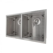 ZLINE 33" Undermount Double Bowl Sink, Stainless Steel, SR50D-33
