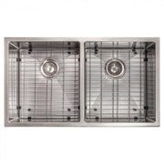 ZLINE 33" Undermount Double Bowl Sink Stainless Steel, SR50D-33S