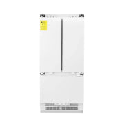 ZLINE 36" 19.6 cu. Ft. Panel Ready Built-In 3-Door French Door Refrigerator with Internal Water and Ice Dispenser RBIV-36