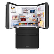 ZLINE 36" 21.6 cu. ft French Door Refrigerator with Water and Ice Dispenser in  Stainless Steel RFM-W-36-BS