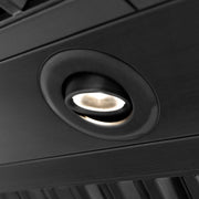 ZLINE 36" Autograph Black Stainless Wall Range Hood, Bronze, BS655Z-36-CB