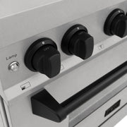 ZLINE 36" Autograph Dual Fuel Range, DuraSnow, Black, RASZ-SN-36-MB