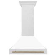 ZLINE 36" Autograph DuraSnow White Range Hood 8654SNZ-WM36-CB