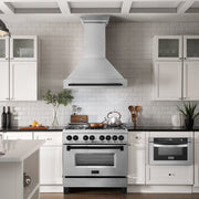 ZLINE 36" Autograph Edition DuraSnow Wall Range Hood 8654SNZ-36-MB