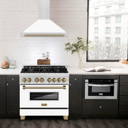 ZLINE 36" Autograph Stainless Wall Range Hood KB4SNZ-WM36-MB