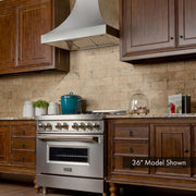 ZLINE 36" Designer DuraSnow® Stainless Steel Wall Range Hood, 8632S-36