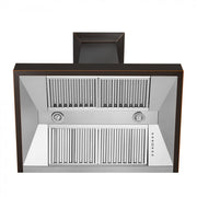 ZLINE 36" Designer Series Oil-Rubbed Bronze Wall Range Hood, 8632B-36