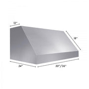 ZLINE 36" Designer Series Under Cabinet Range Hood, 8685S-36