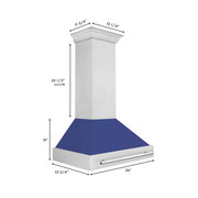 ZLINE 36" DuraSnow® Stainless Steel Range Hood 8654SNX-BM-36