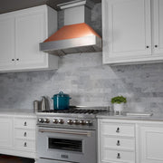 ZLINE 36" DuraSnow® Stainless Steel Range Hood with Copper Shell, 8654C-36