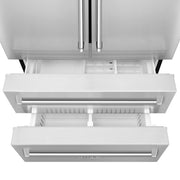 ZLINE 36" French Door Refrigerator with Ice Maker, Stainless Steel, RFM-36