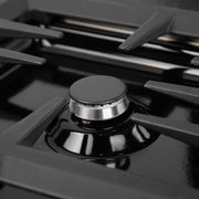 ZLINE 36" Gas Cooktop with 6 Gas Burners and Black Porcelain Top RC36-PBT