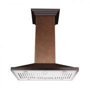 ZLINE 36" Hand Hammered Copper Island Range Hood, 8GL2Hi-36