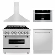 ZLINE 36 " Package Range RA36, Range Hood KB, Microwave MWD-1 , Dishwasher DWV-24,  4KP-RARH36-MWDWV