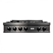 ZLINE 36" Porcelain Rangetop in Black Stainless with 6 Gas Burners, RTB-36