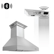 ZLINE 36" Professional Wall Range Hood, Built-in CrownSound® Bluetooth Speakers, 667CRN-BT-36