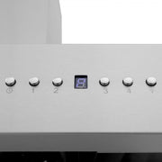 ZLINE 36" Professional Wall Range Hood, Built-in CrownSound® Bluetooth Speakers, 667CRN-BT-36