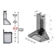 ZLINE 36" Professional Wall Range Hood, Stainless Steel, 587CRN-36