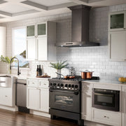 ZLINE 36" Range Hood, Black Stainless Steel, Speakers, BSKENCRN-BT-36