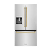 ZLINE 36" Refrigerator, Water, Ice Dispenser, Fingerprint Resistant, RSMZ-W-36-CB