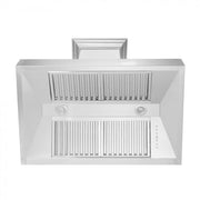 ZLINE 36" Snow Finish Stainless Range Hood with Snow Finish Shell, 8654SN-36