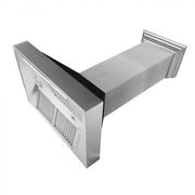 ZLINE 36" Snow Finish Wall Range Hood, Black Matte Shell, 8654BLM-36
