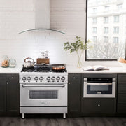 ZLINE 36" Stainless 4.6 cu.ft. 6 Gas Burner/Electric Oven Range, RA36