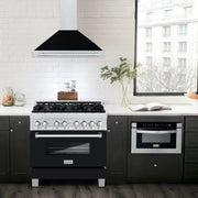ZLINE 36" Stainless Range Hood Shell, Stainless Handle KB4SNX-BLM-36