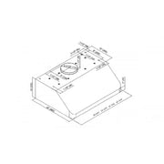 ZLINE 36" Under Cabinet Stainless Steel Range Hood 619-36