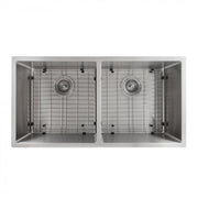 ZLINE 36" Undermount Double Bowl Sink in Stainless Steel, SR50D-36